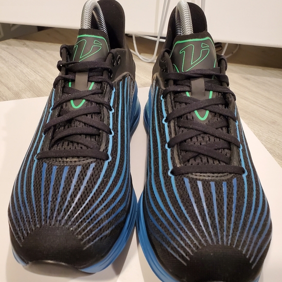 Vimazi Z50 Womens Premium Black Blue Athletic Shoes with Ribbed Design Size 9 - Picture 5 of 14